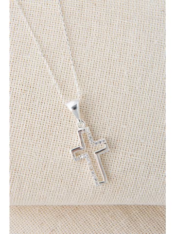 Heliophilia Srebrny naszyjnik z zawieszką - dł. 45 cm