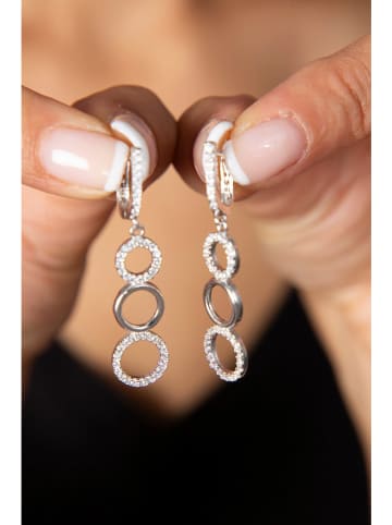 Heliophilia Srebrne kolczyki z cyrkoniami