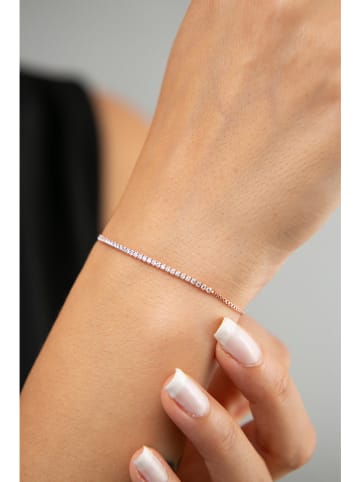 Heliophilia Rosévergold. Armkette mit Edelsteinen