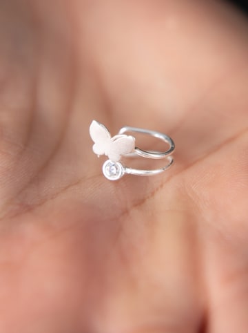 Heliophilia Srebrna nausznica z cyrkoniami