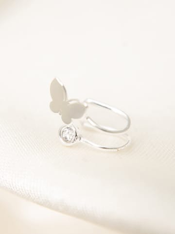 Heliophilia Srebrna nausznica z cyrkoniami