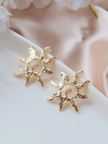 Heliophilia Pozłacane kolczyki-wkrętki