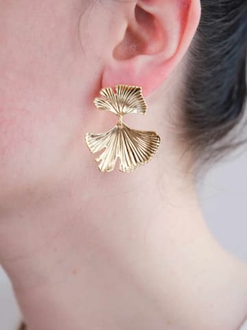 Heliophilia Pozłacane kolczyki-wkrętki