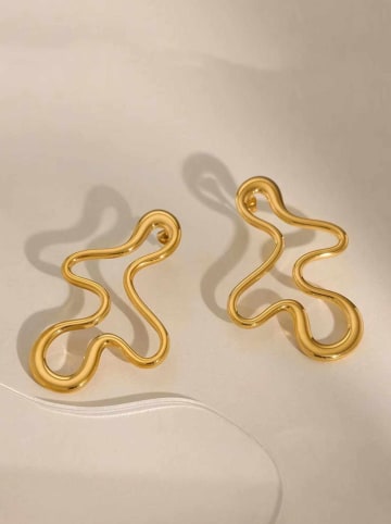 Heliophilia Pozłacane kolczyki-wkrętki