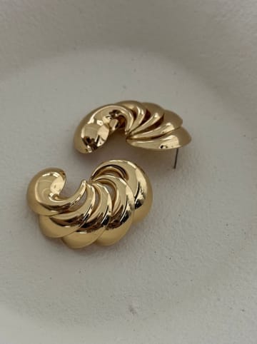 Heliophilia Pozłacane kolczyki-wkrętki