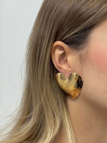 Heliophilia Pozłacane kolczyki-wkrętki