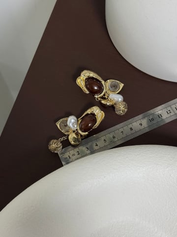 Heliophilia Pozłacane kolczyki-wkrętki