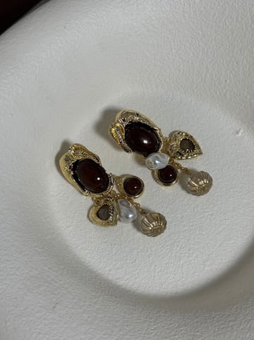 Heliophilia Pozłacane kolczyki-wkrętki