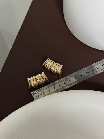 Heliophilia Pozłacane kolczyki-wkrętki