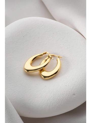 Heliophilia Pozłacane kolczyki-kreole