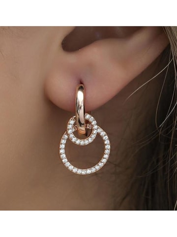 Heliophilia Silber-Creolen mit Edelsteinen