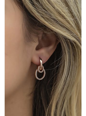 Heliophilia Silber-Creolen mit Edelsteinen