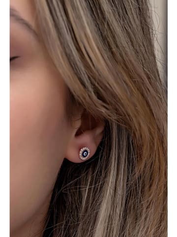 Heliophilia Silber-Ohrstecker mit Edelsteinen