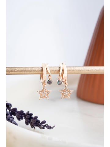 Heliophilia Zilveren oorringen met edelstenen