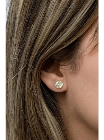 Heliophilia Vergulde oorstekers met edelstenen