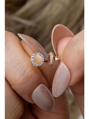 Heliophilia Pozłacane kolczyki-wkrętki z cyrkoniami