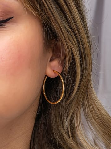 Heliophilia Pozłacane kolczyki-kreole