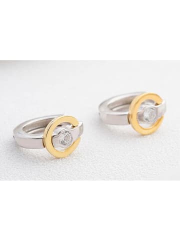 Heliophilia Zilveren creolen met edelstenen