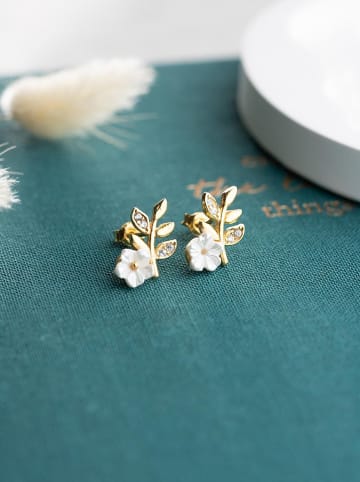 Heliophilia Zilveren oorstekers met edelstenen