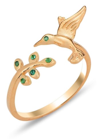 Heliophilia Vergulde zilveren ring