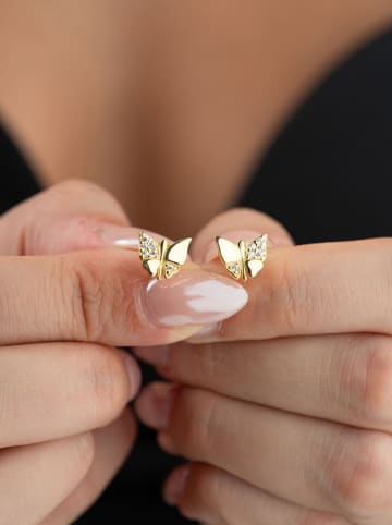 Heliophilia Pozłacane kolczyki-wkrętki