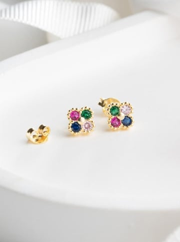 Heliophilia Pozłacane kolczyki-wkrętki