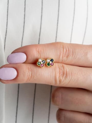 Heliophilia Pozłacane kolczyki-wkrętki