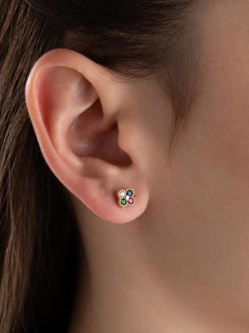 Heliophilia Pozłacane kolczyki-wkrętki