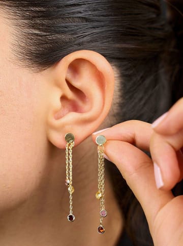 Heliophilia Silber-Ohrstecker mit Edelsteinen