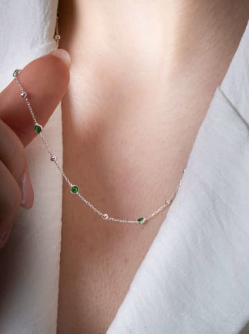 Heliophilia Zilveren ketting met edelstenen - (L)43 cm