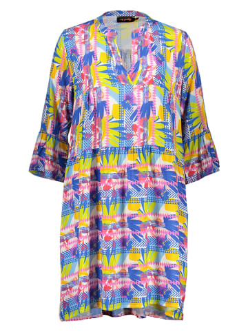 miss goodlife Kleid in Blau/ Gelb