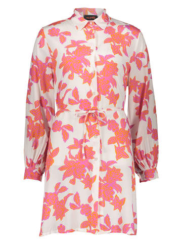 miss goodlife Jurk wit/roze/oranje