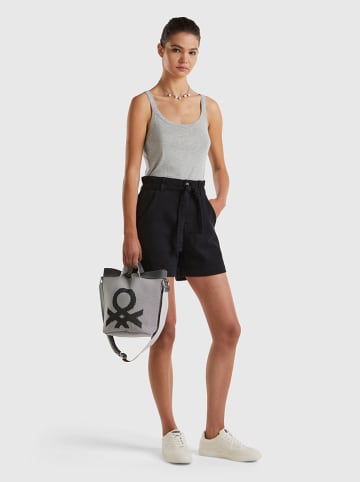 Benetton Jeans-Shorts in Schwarz