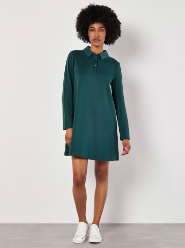 Apricot Kleid in Petrol