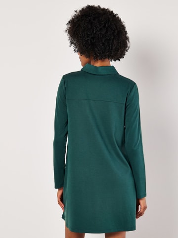 Apricot Kleid in Petrol