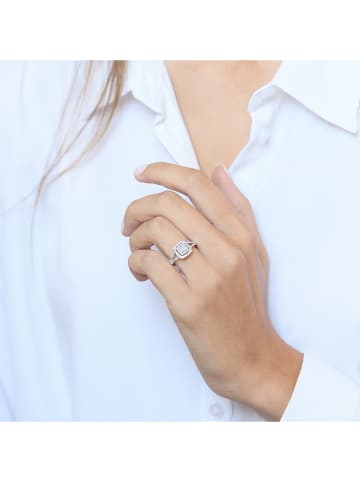 CARATELLI Witgouden ring "Rosie" met diamanten