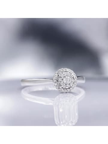 CARATELLI Witgouden ring "Chamade" met diamanten