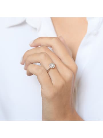 CARATELLI Witgouden ring "Chamade" met diamanten