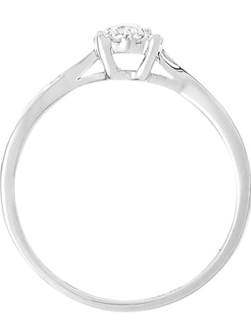 CARATELLI Weißgold-Ring "Elisabeth" mit Diamanten