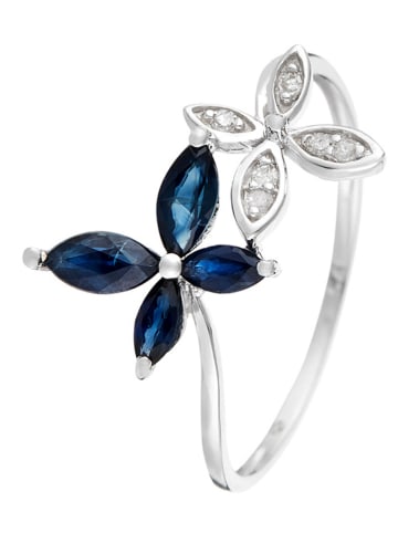 CARATELLI Weißgold-Ring "Héméra" mit Diamanten