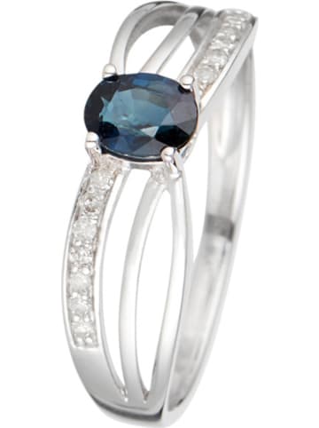 CARATELLI Weißgold-Ring "René" mit Diamanten