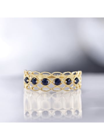 CARATELLI Gouden ring "Pianosa" met edelstenen