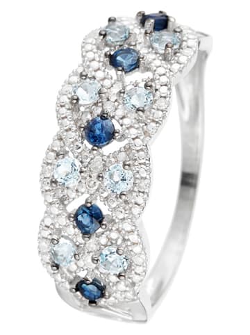 CARATELLI Witgouden ring "Astéria" met diamanten