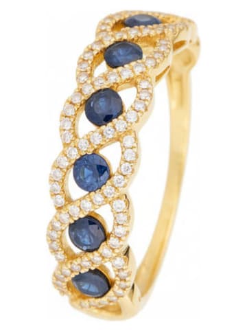 CARATELLI Gouden ring "Tarlac" met diamanten en edelstenen