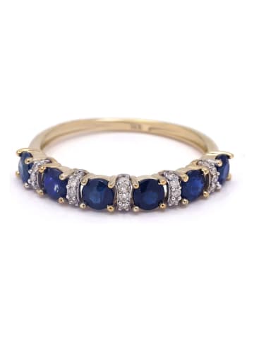 CARATELLI Gouden ring "Éclat Soyeux" met diamanten en edelstenen