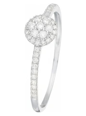 CARATELLI Weißgold-Ring "Côme" mit Diamanten