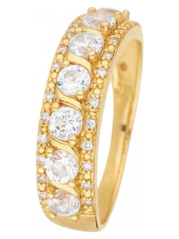 CARATELLI Gouden ring "Sitra" met diamanten en edelstenen