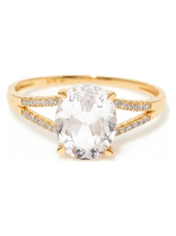 CARATELLI Gold-Ring "Miri" mit Diamanten und Edelstein