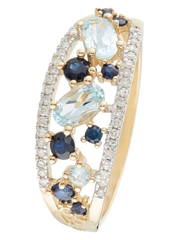 CARATELLI Gouden ring "Dahra" met diamanten