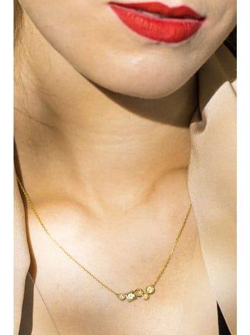 CARATELLI Gouden ketting "Colorama" met sierelement - (L)42 cm